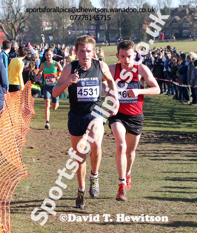 Andrew Buchart (Scotland East) 4531 and Dewi Griffiths (West Wales) lead the senior mens Inter Counties Championships,  Cofton Park, Birmingham. Photo: David T. Hewitson/Sports for All Pics